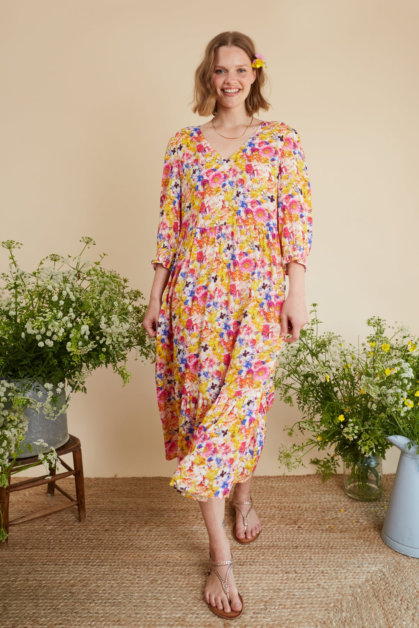 True Bloom Midi Dress