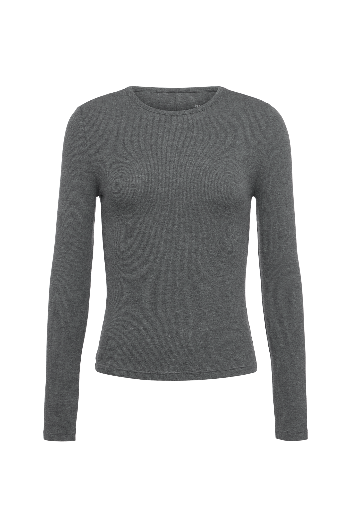 Slinky Rib Long Sleeve Shirt | Heather Jet