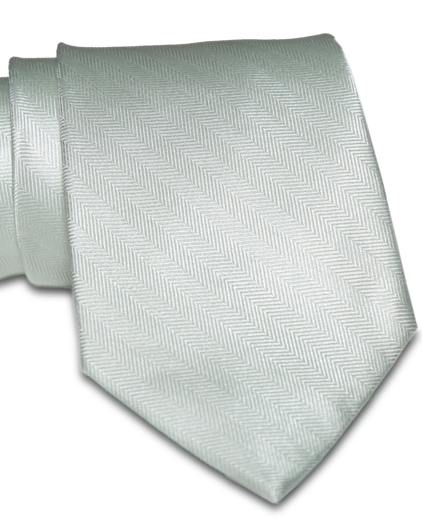 Sage Green Woven Silk Tie
