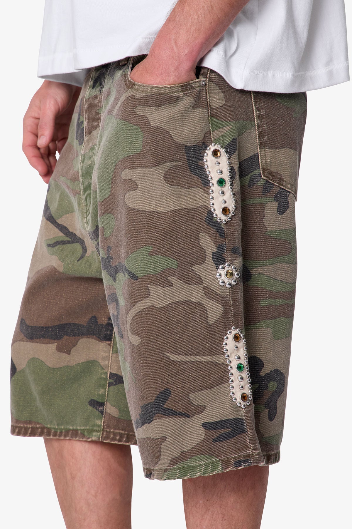 Baggy Mojave Canvas Shorts - Camo