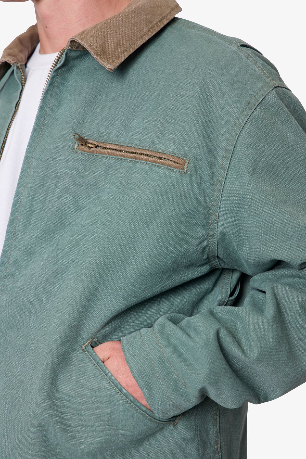 Blanket Lined Work Jacket - Green