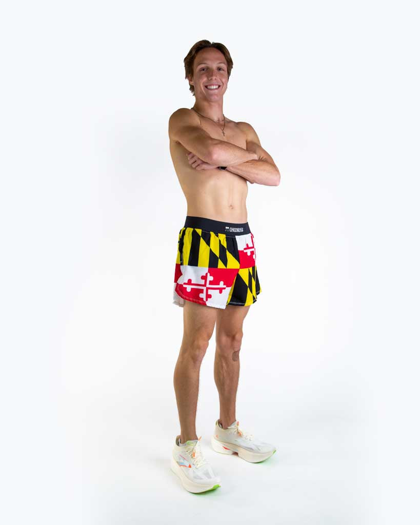 Men's Maryland Flag 4" Half Split Shorts