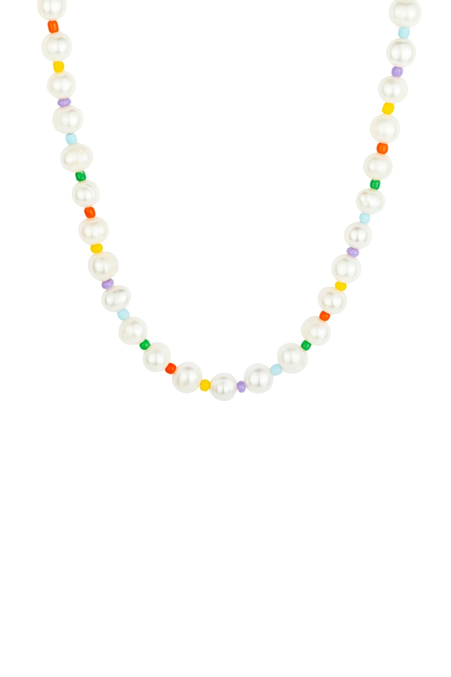 Cordelia Pearl & Rainbow Necklace
