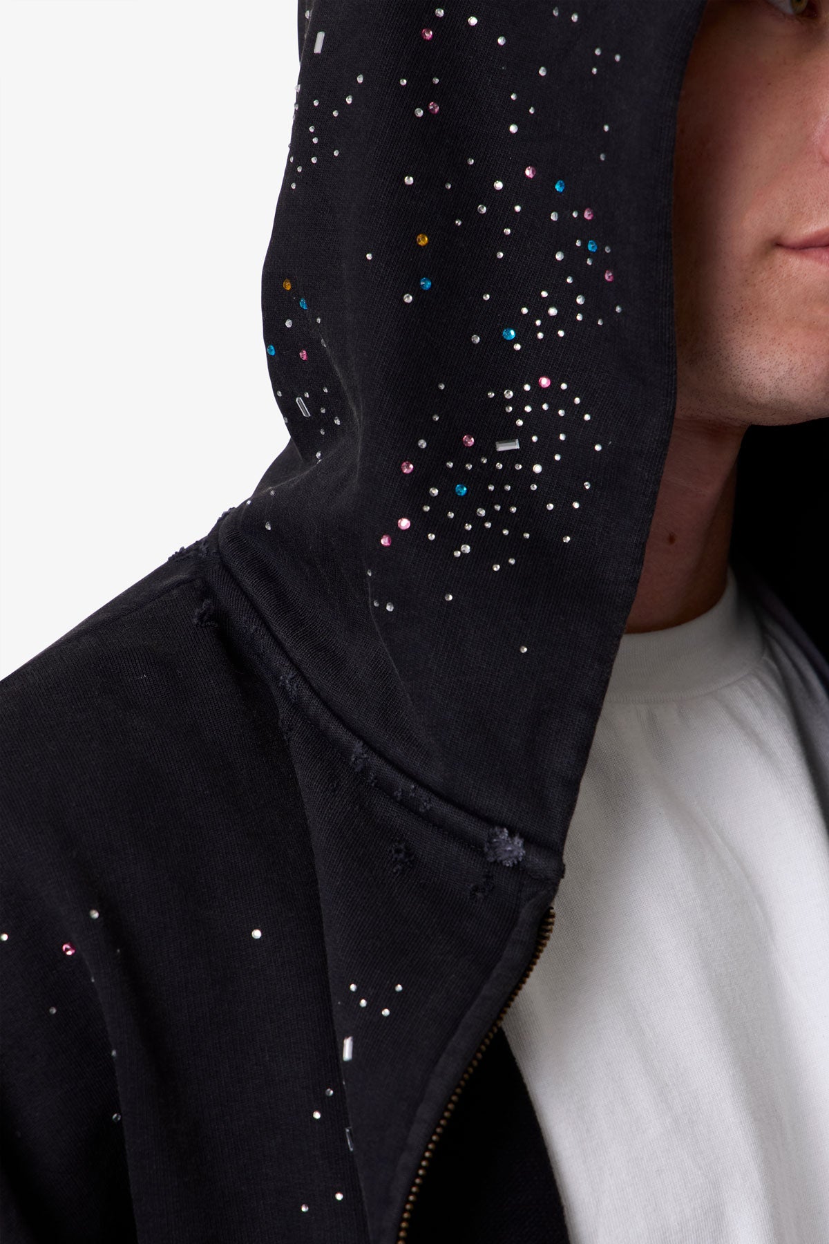Crystal Hoodie - Washed Black