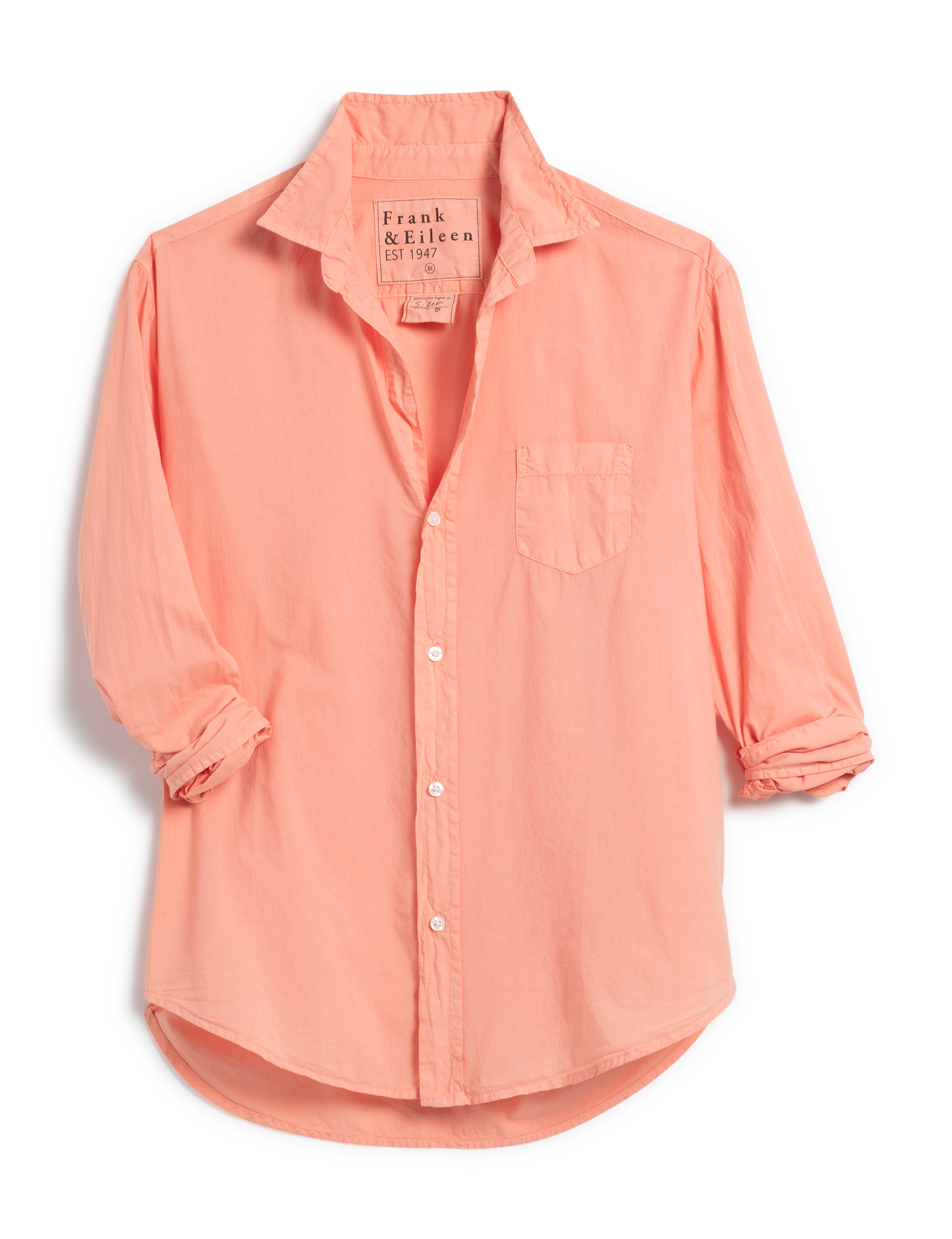 EILEEN Tangerine, Italian Featherweight Poplin