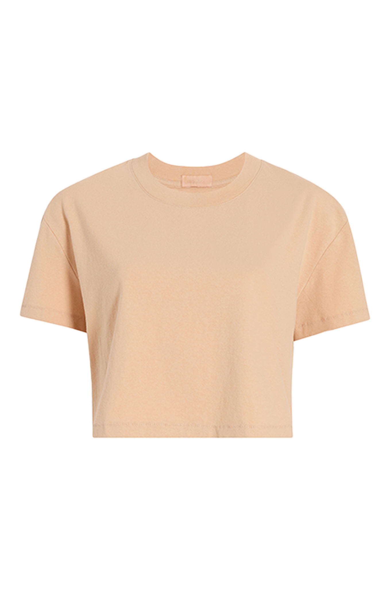 Vintage Cotton Cropped Tee | Oat