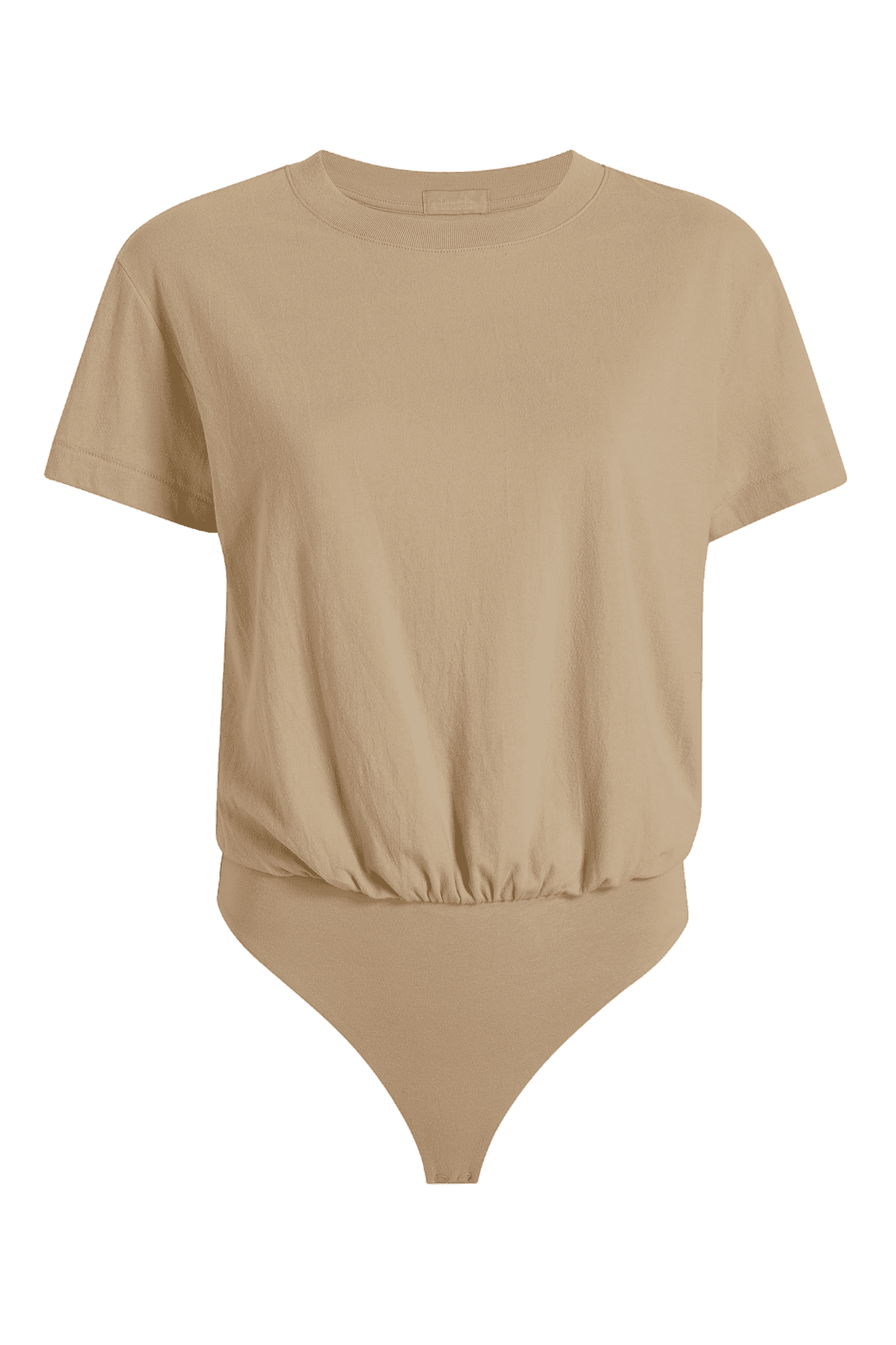 Soft Cotton Everyday T-Shirt Bodysuit | Oat