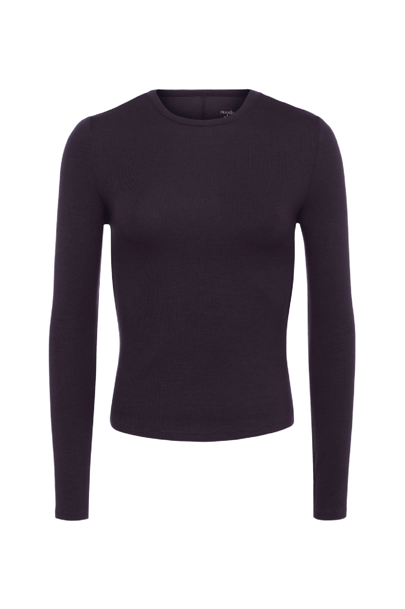 Slinky Rib Long Sleeve Shirt | Eggplant
