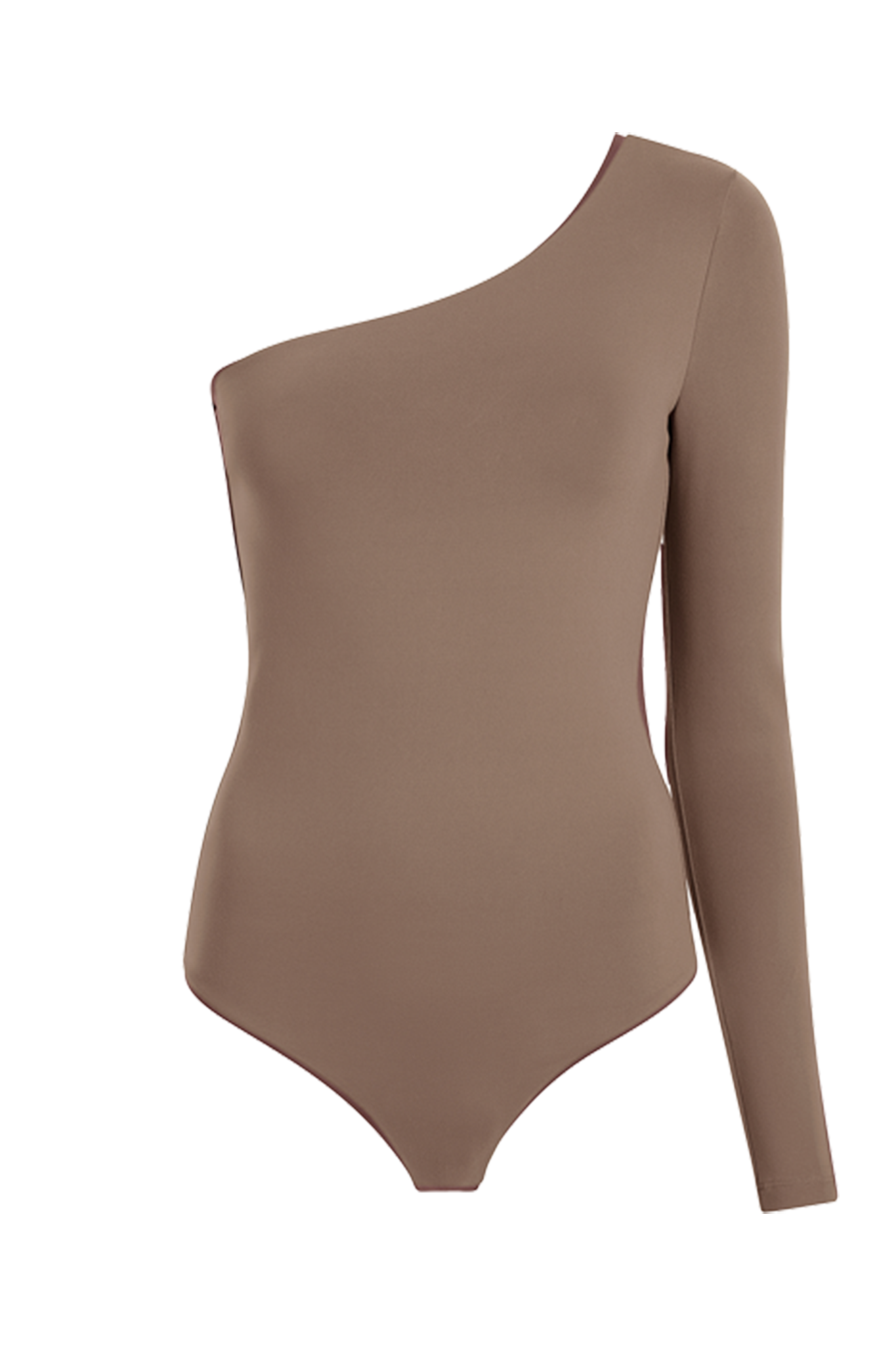 One Shoulder Bodysuit | Mocha