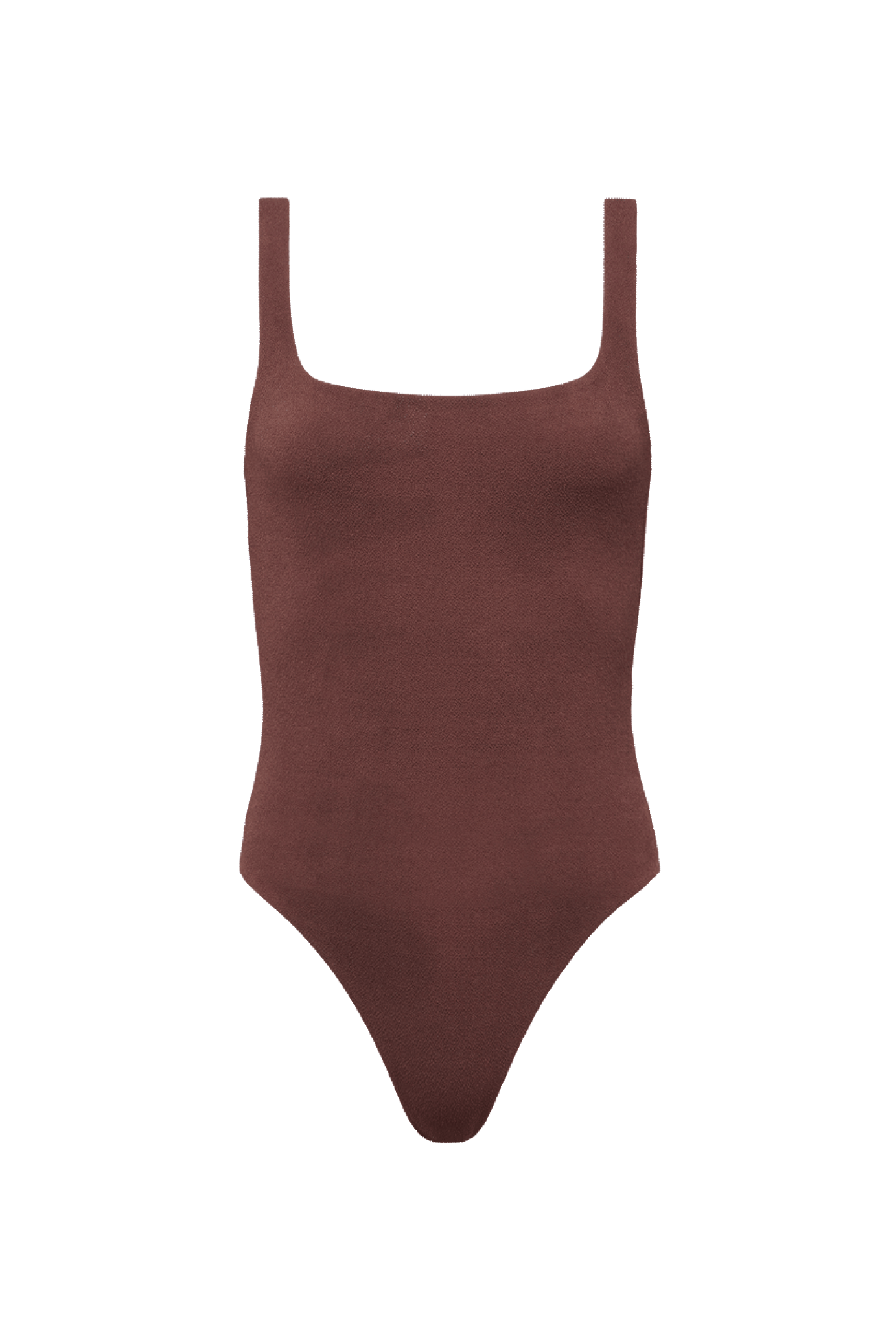 Square Neck One Piece | Coffee