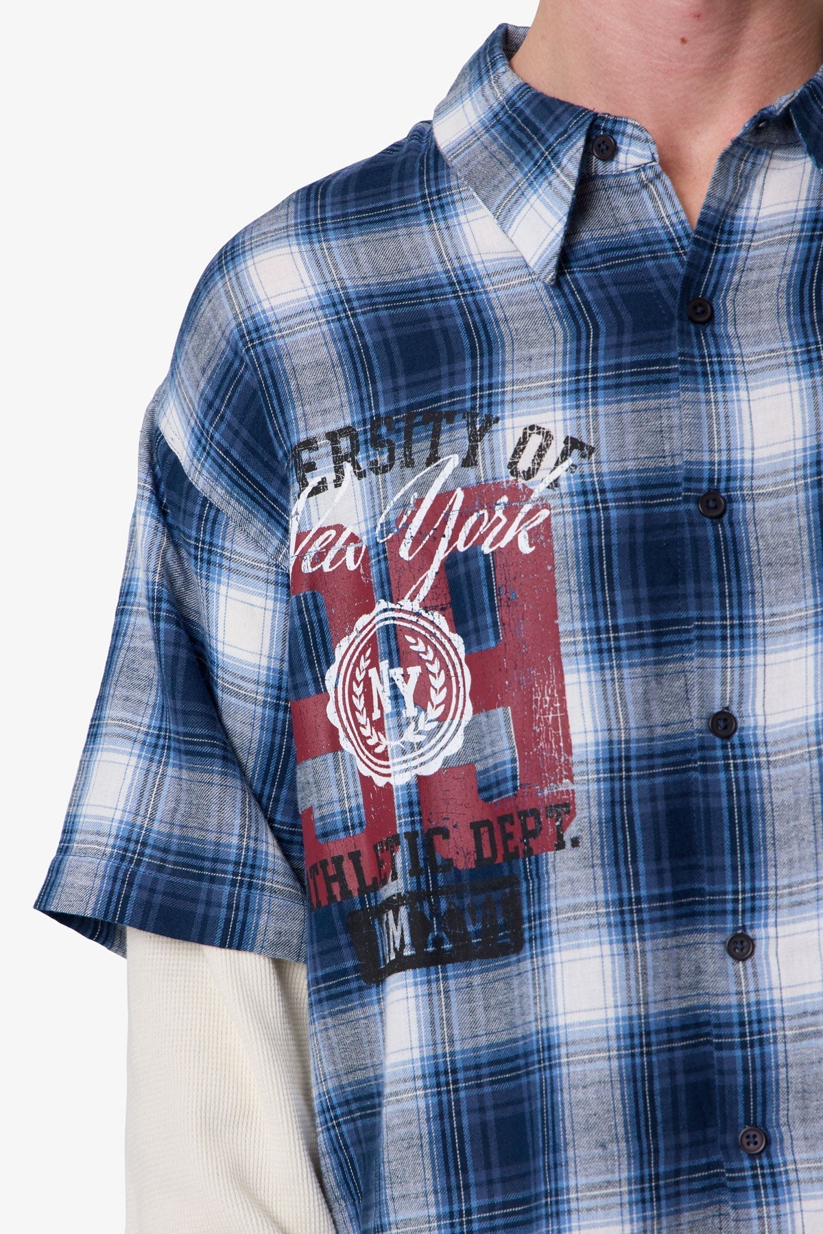 Layered Thermal S/S Shirt - Blue
