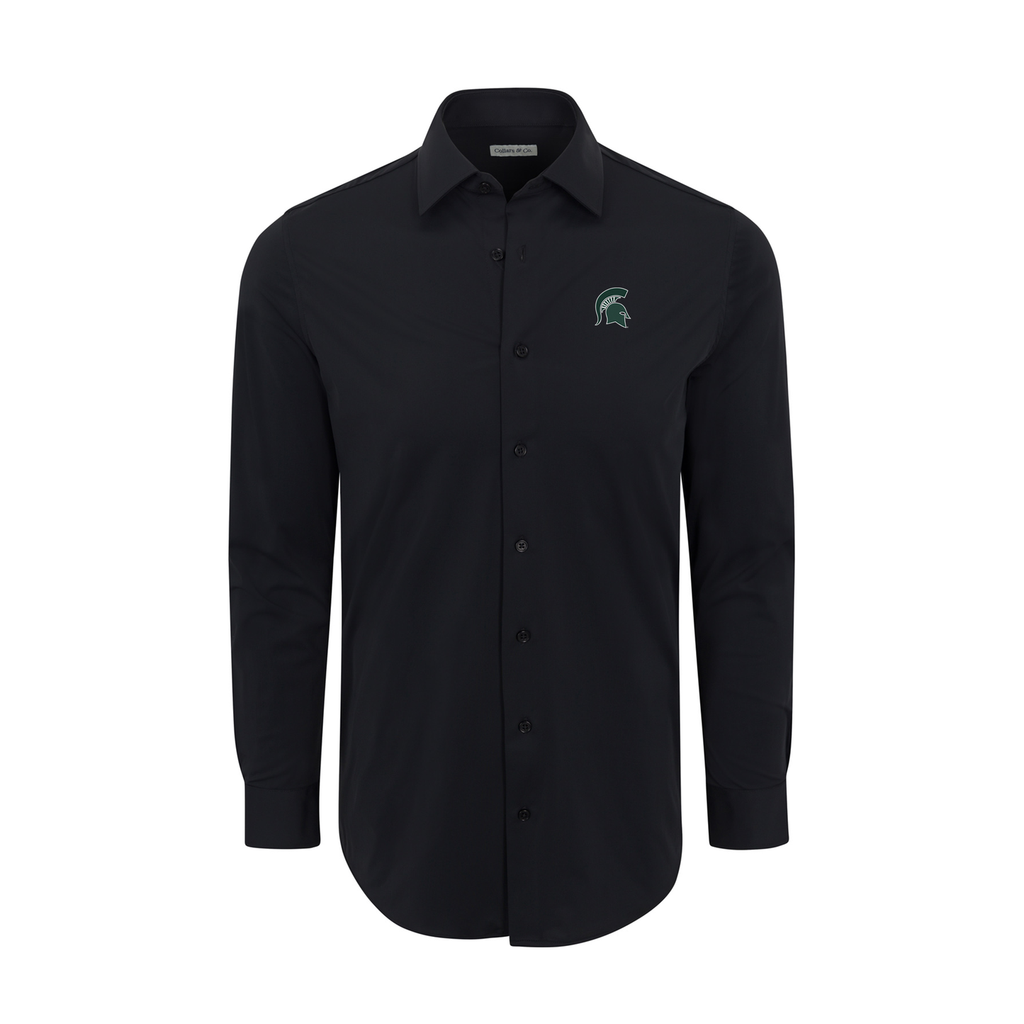 Michigan State Apex Performance Dress Shirt Black