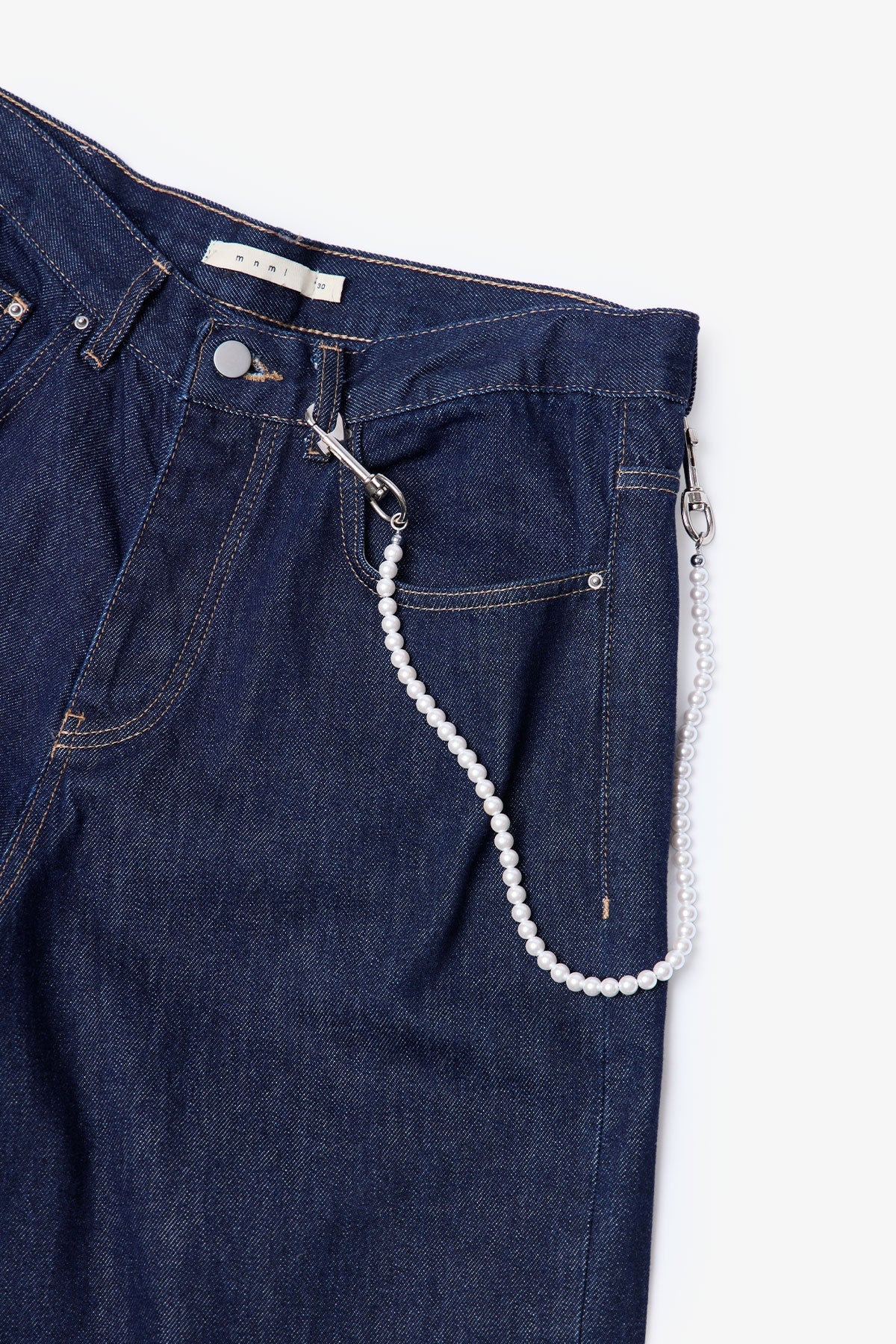 Pearl Wallet Chain - White