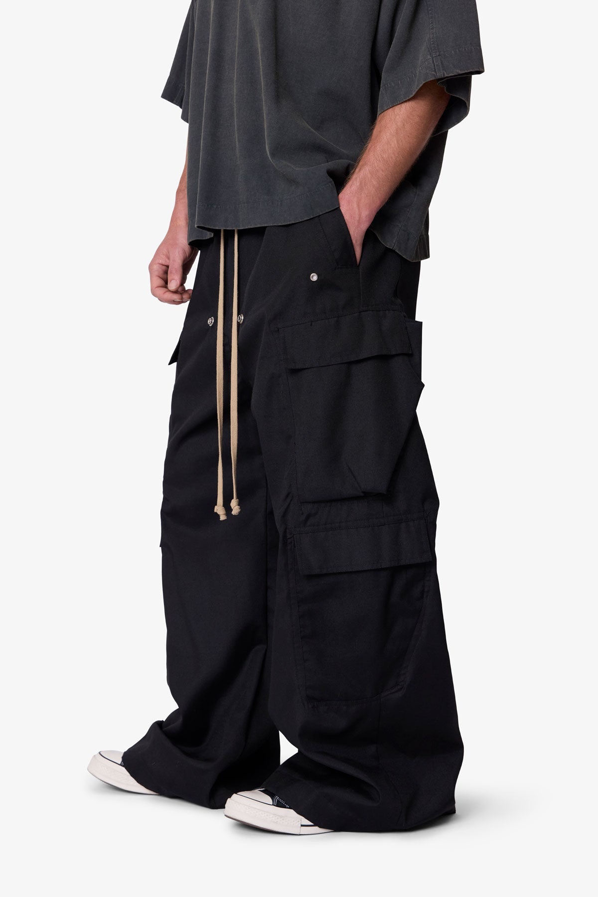 Rave Double Cargo Pants - Black