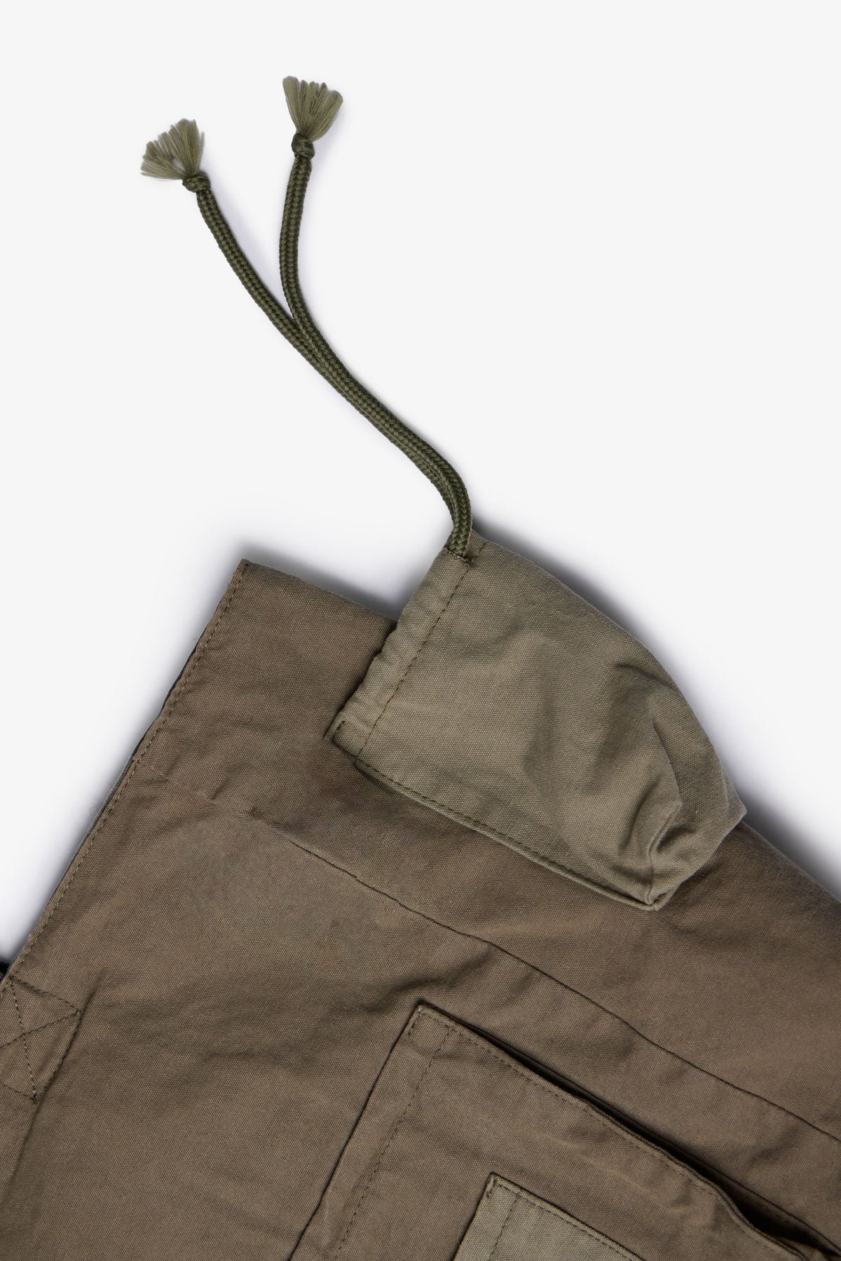 Reconstructed Canvas Tote Bag - Olive