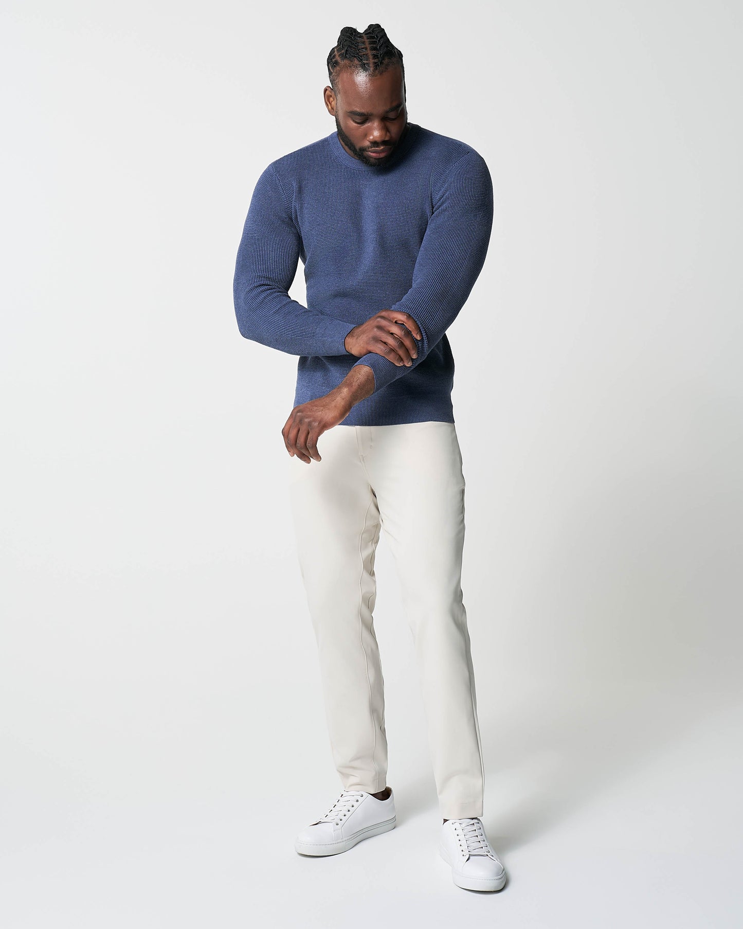 Heavy Knit Crewneck - Navy