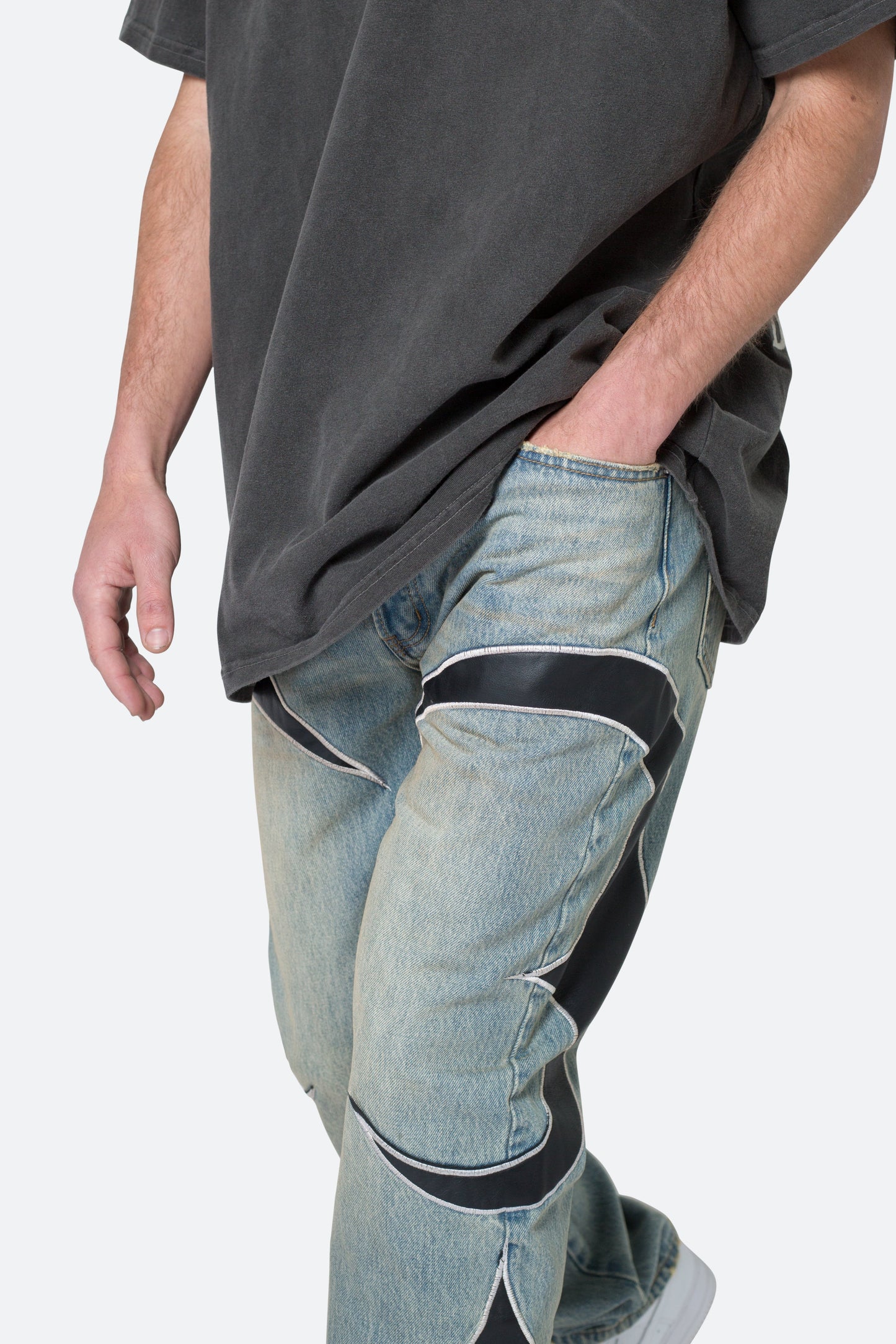 Tribal Patched Denim - Blue/Black