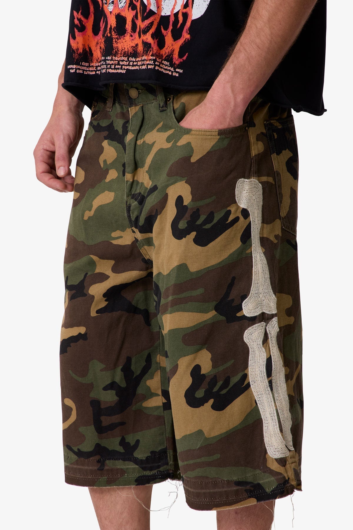 Ultra Baggy Bone Shorts - Camo