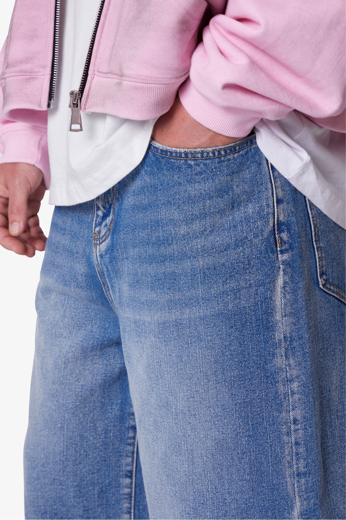 Ultra Baggy Denim Shorts - Medium Blue