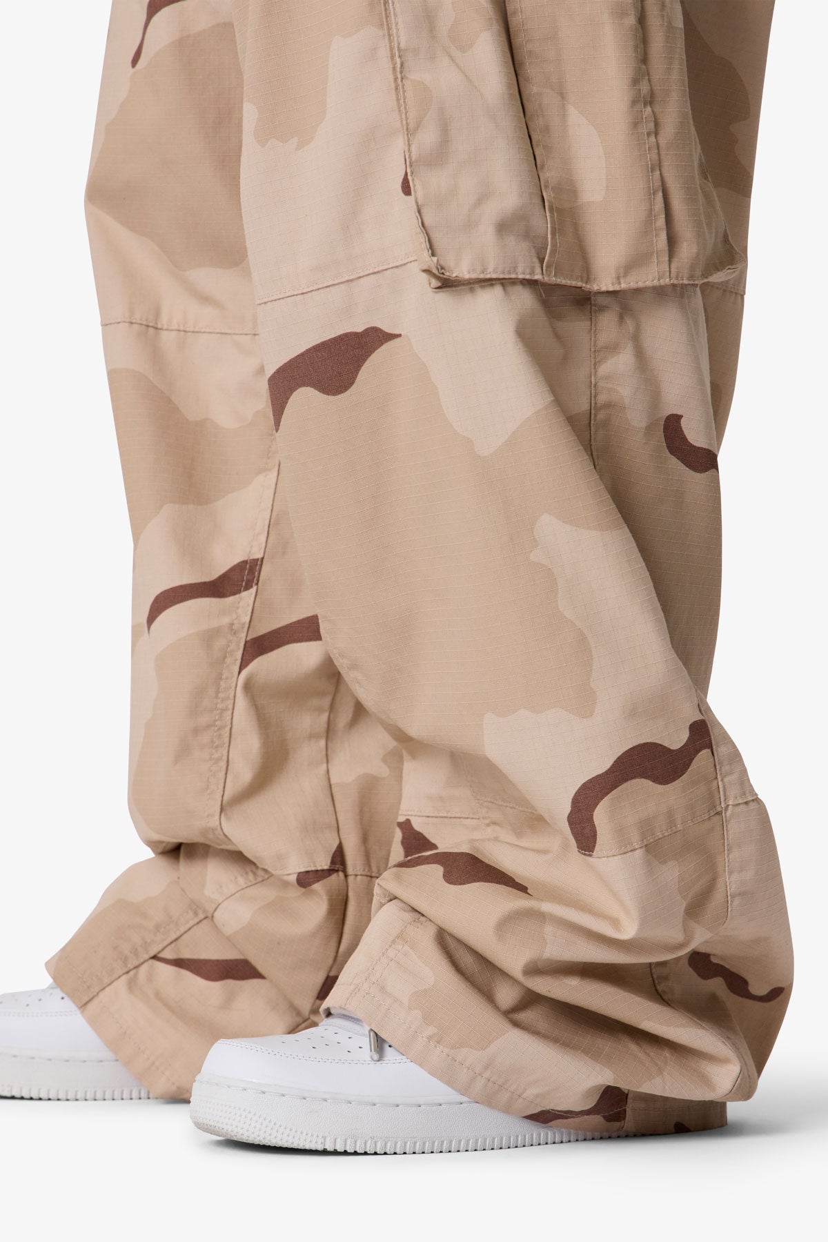 Ultra Baggy Military Cargo Pants - Desert Camo