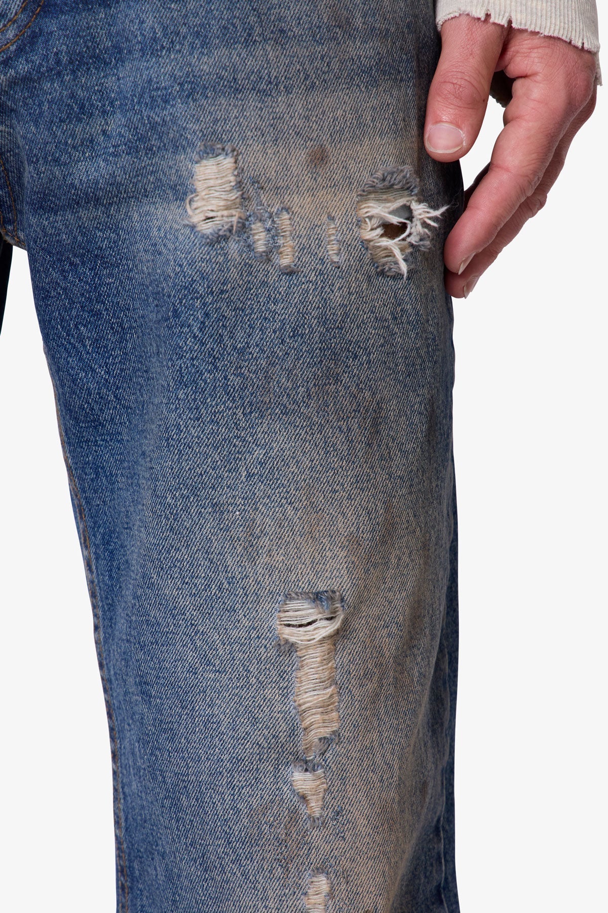 Vintage Flared Denim - Washed Blue
