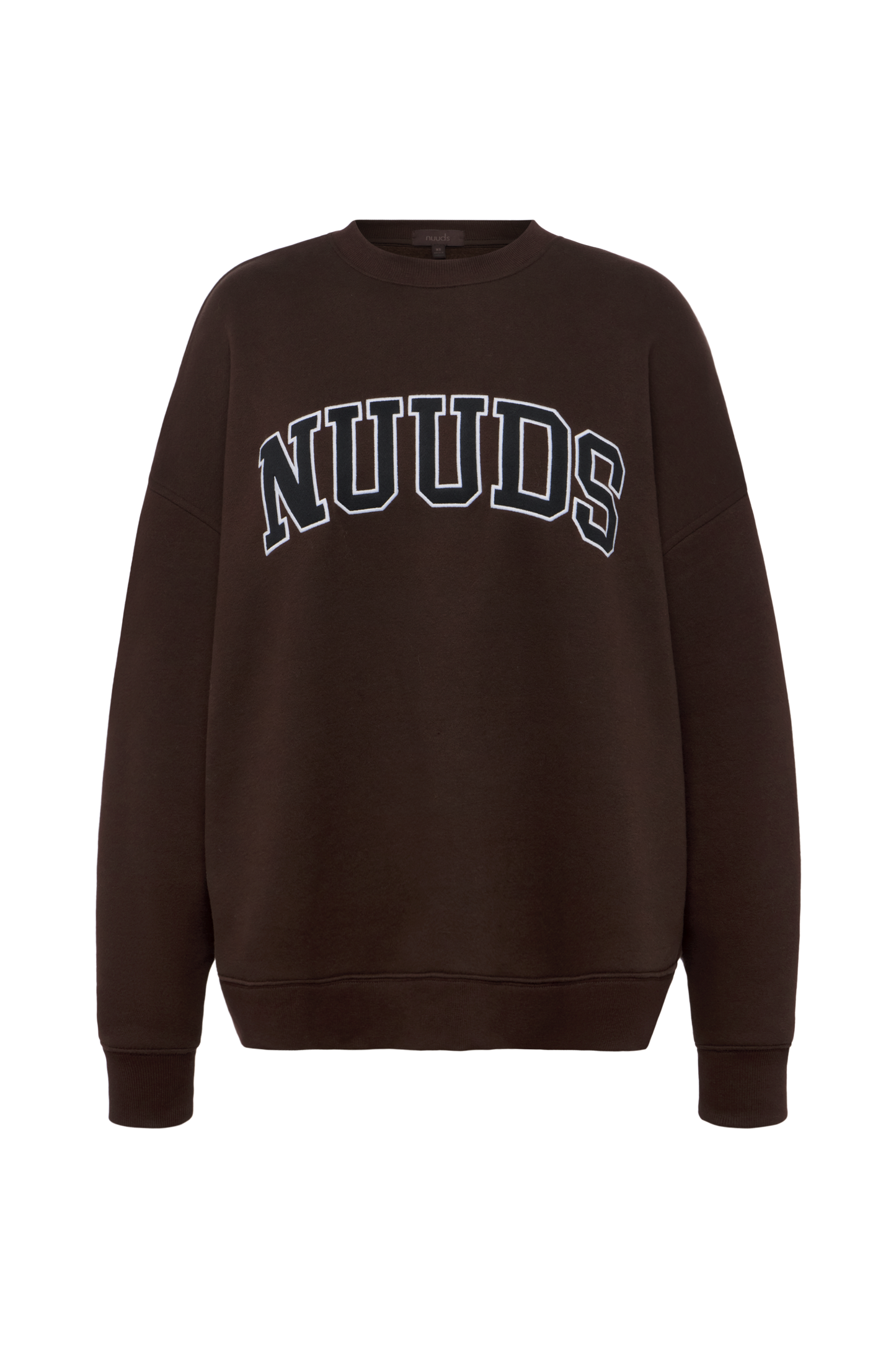 nuuds Varsity Oversized Crew | Espresso