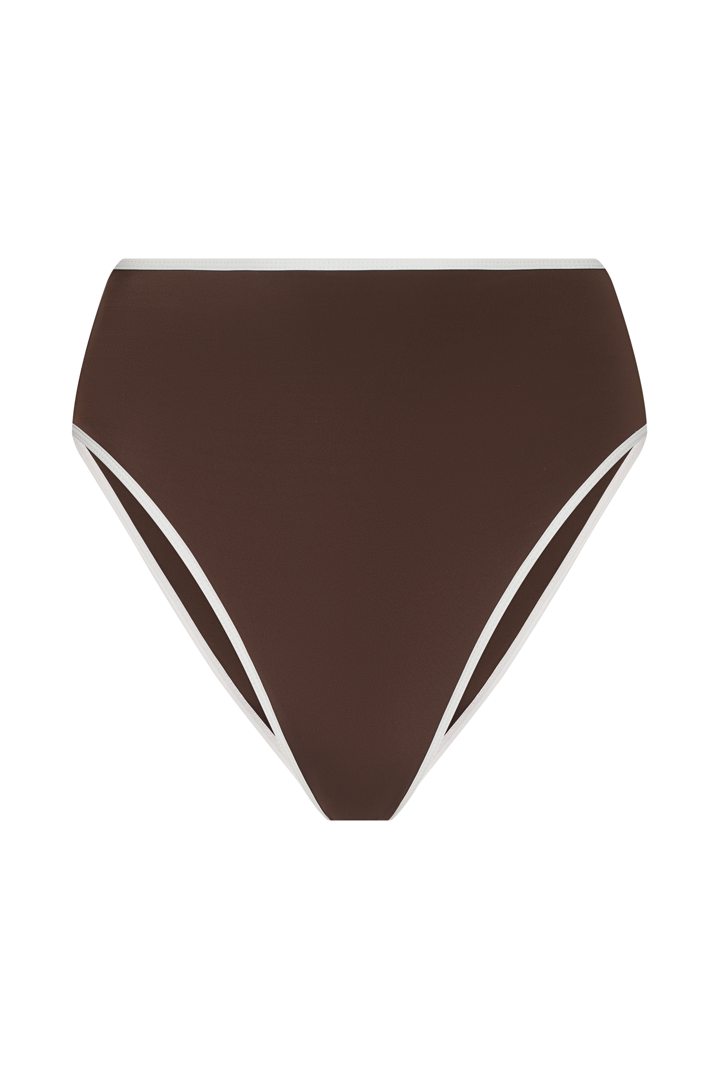 High Waist Bikini Bottom | Contrast Espresso