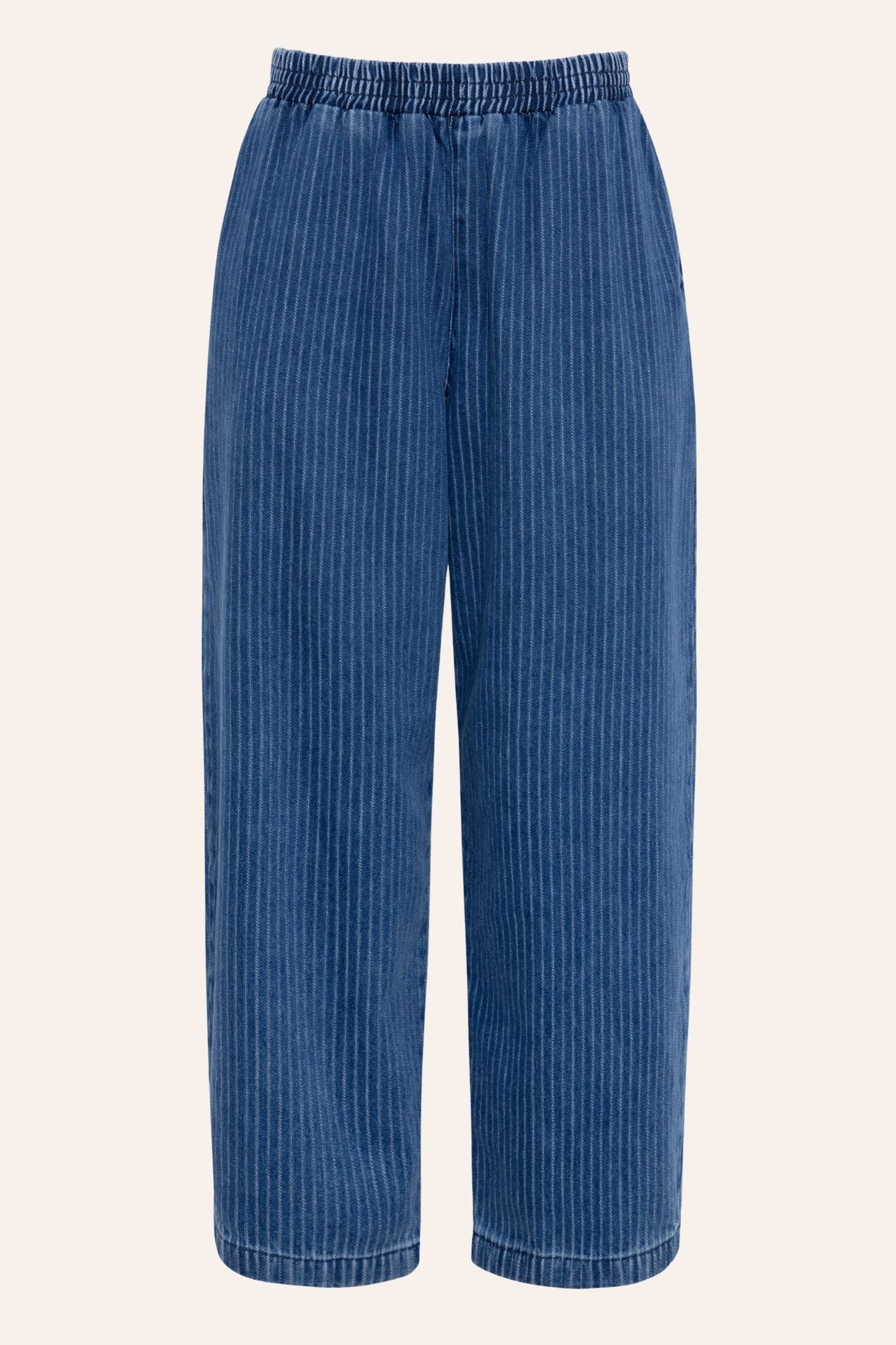 Ottie Denim Trousers — Needle Stripe
