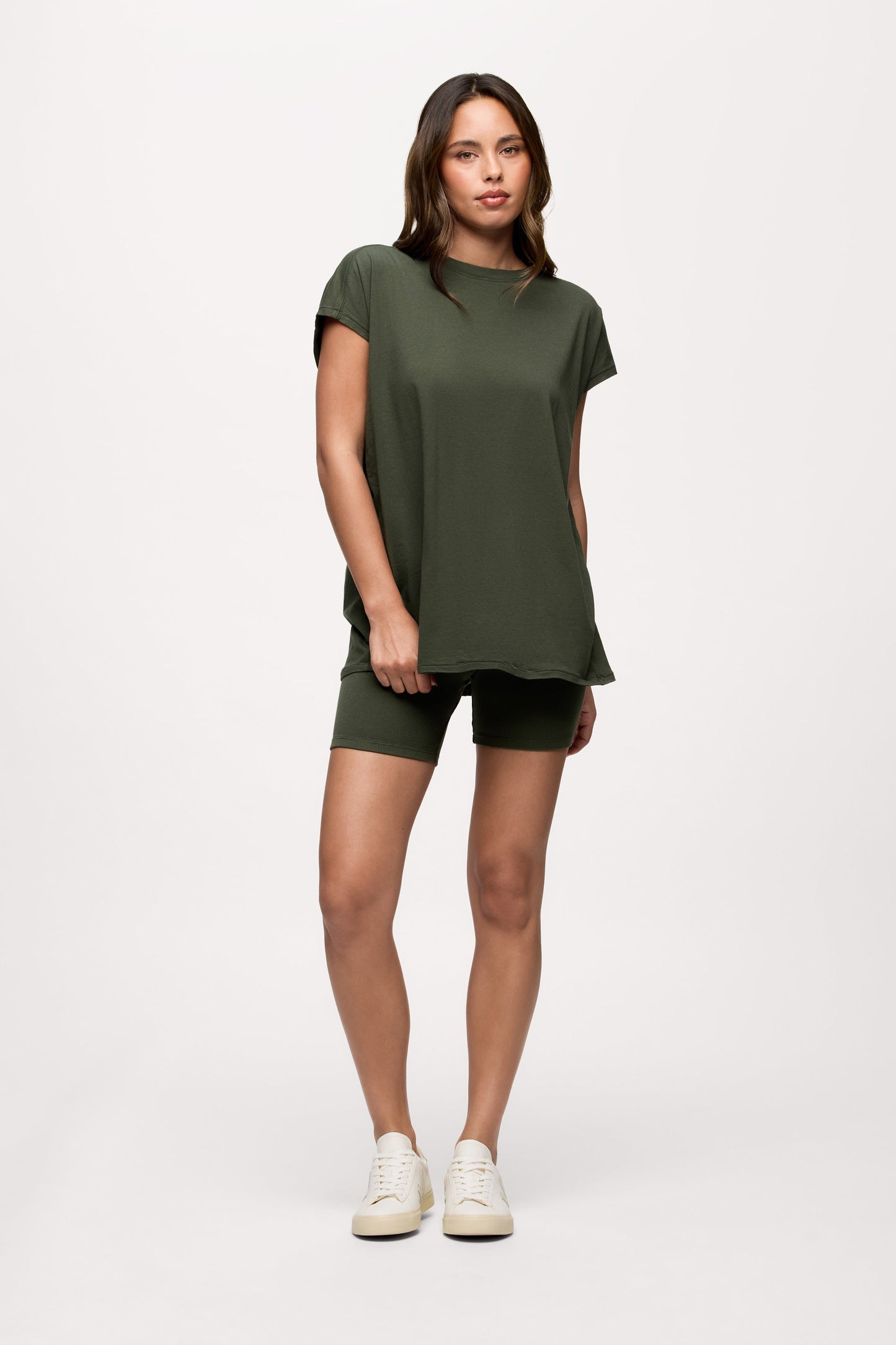 Ribbed Biker Short Set