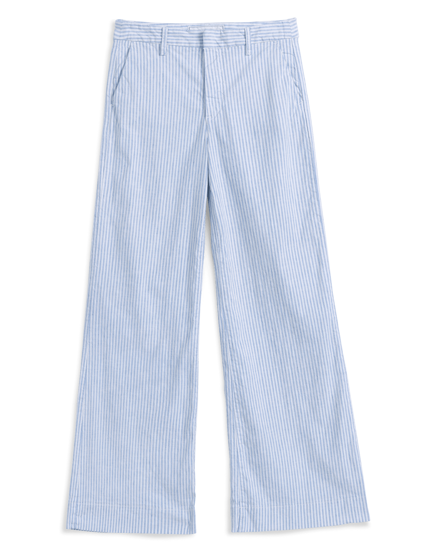 WEST VILLAGE Blue and White Stripe, Italian Performance Linen