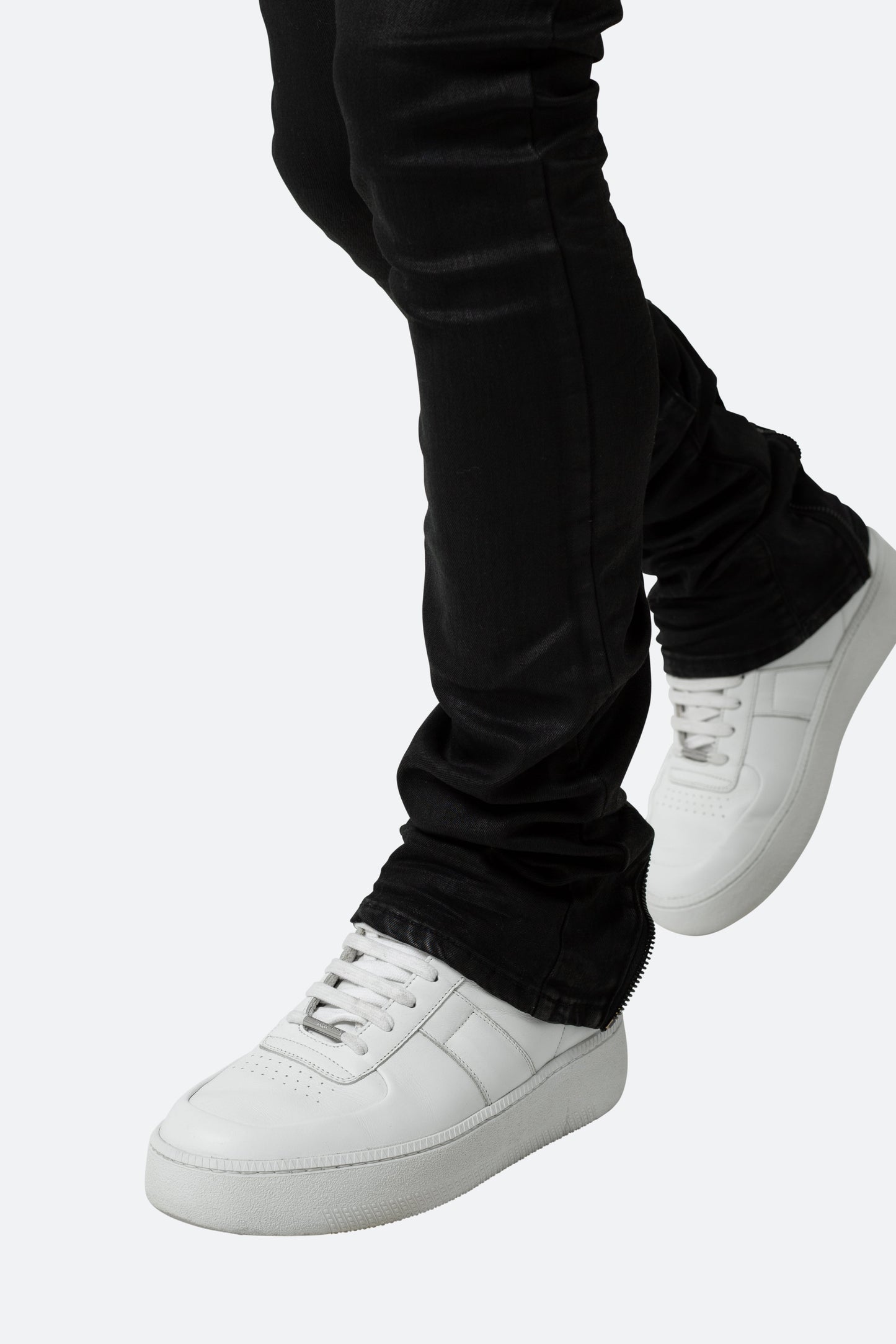 X491 Convertible Skinny Denim - Waxed Black