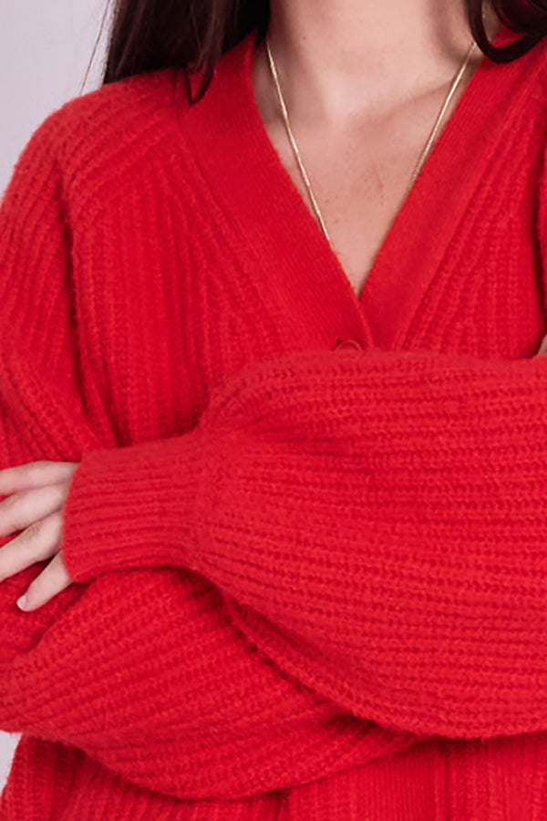 Mabel Cardigan - Red