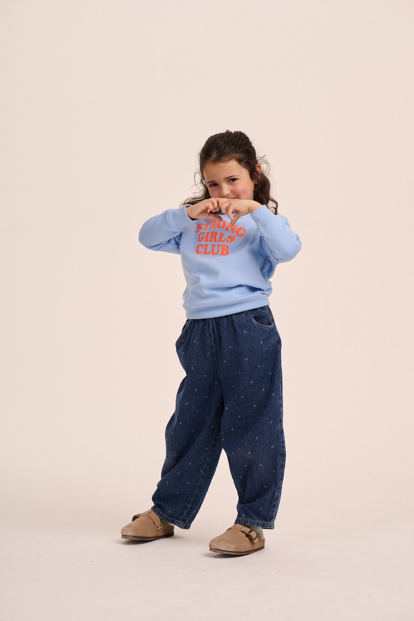 Strong Girls Club Kids Sweatshirt - Blue