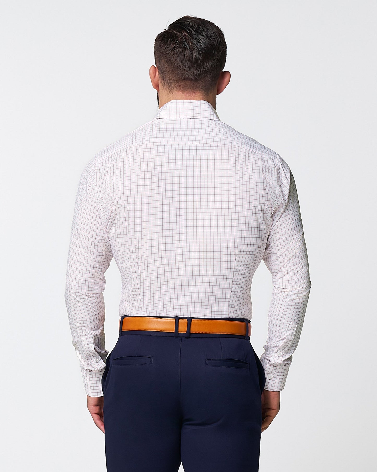 "The Julius" Maroon Windowpane