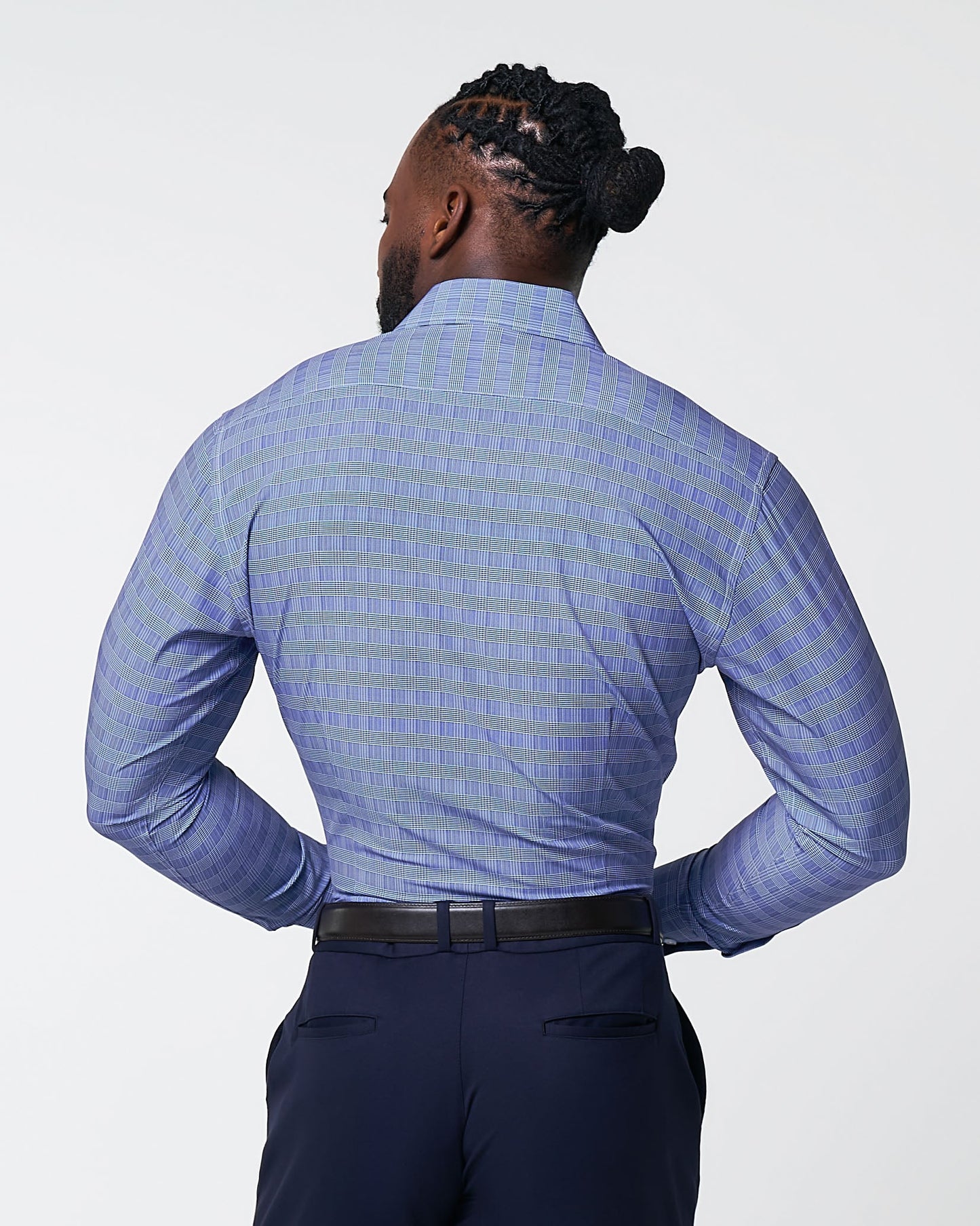 "The Knox" Navy & White Plaid