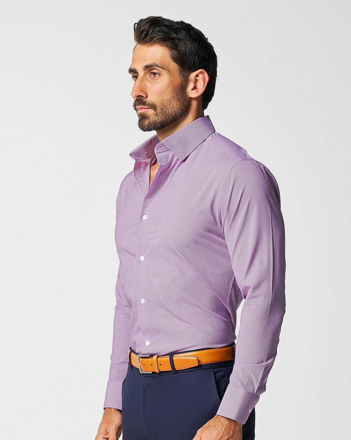 "The Ryan" Dark Purple Micro Check