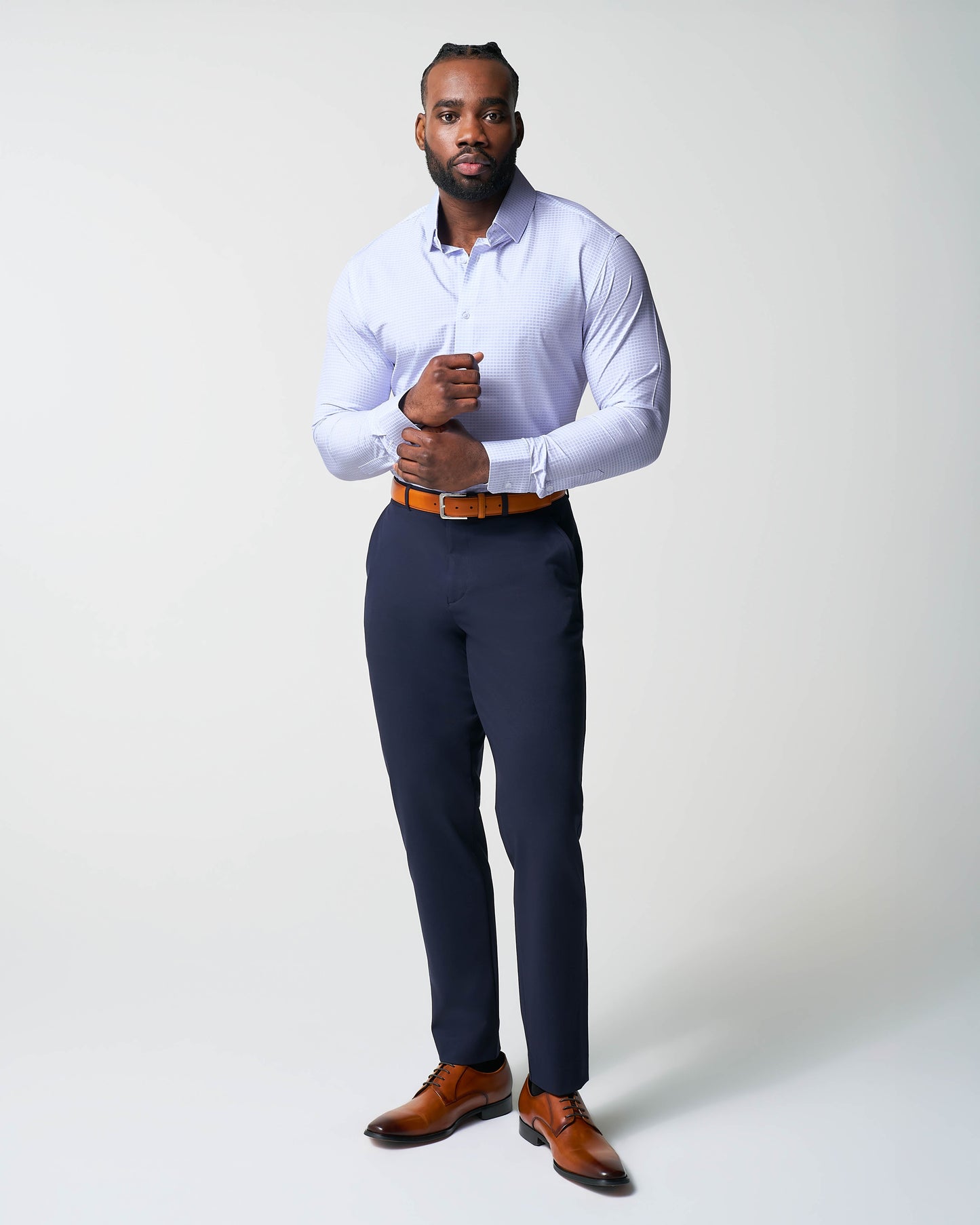 "The Xavier" Lavender with White Windowpane