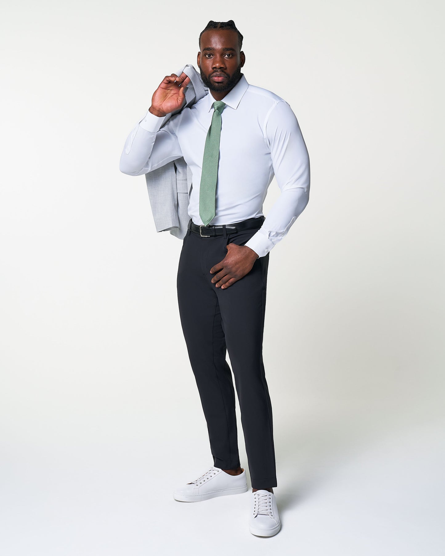 Athletic Fit Stretch Tech Chino - Black