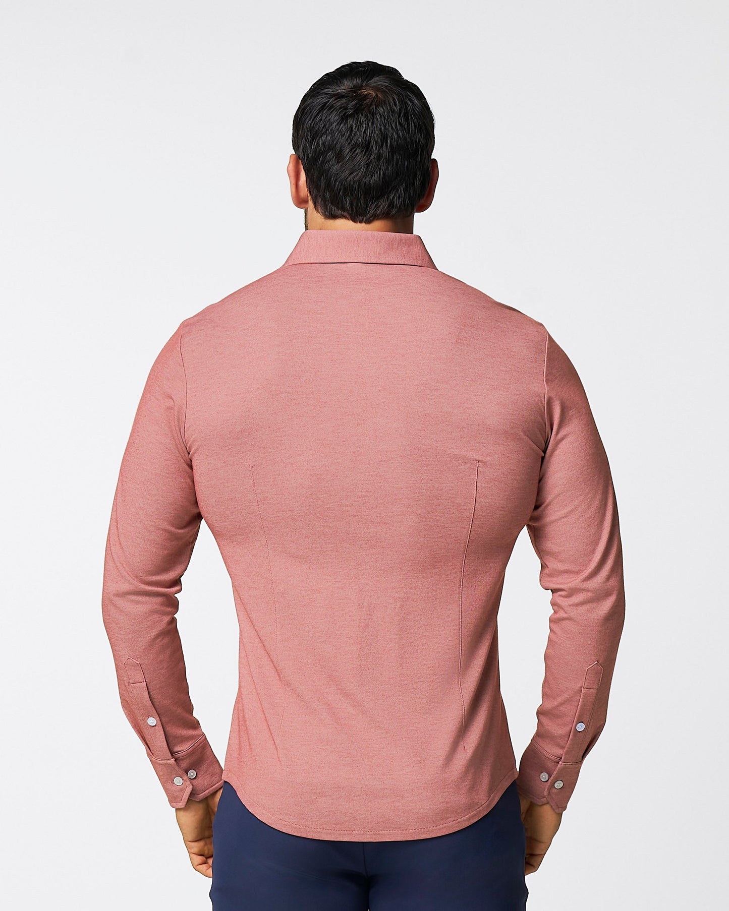 "The Jace" Maroon Pique Button Down