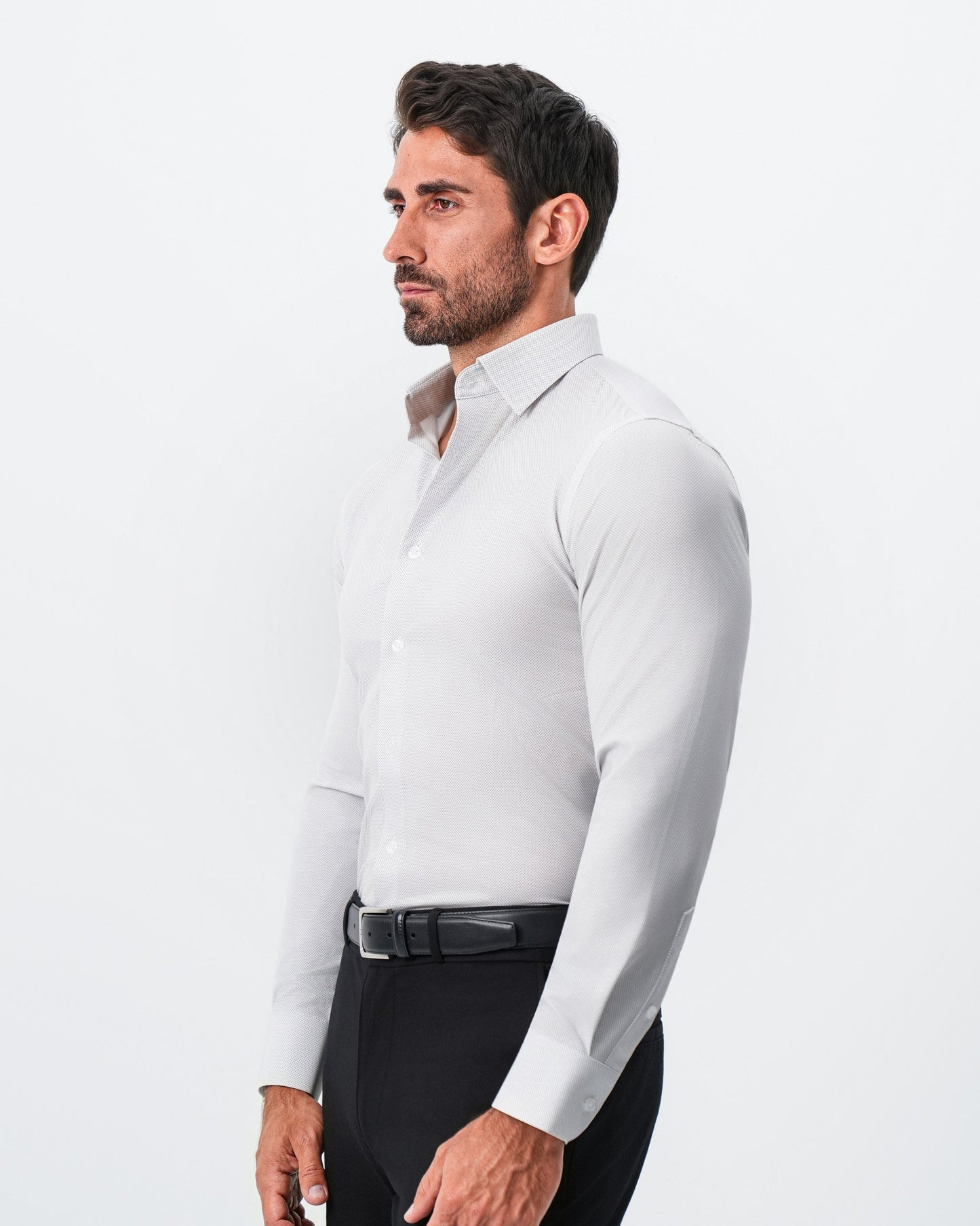 "The Johnny" Mini Grey Dot Print