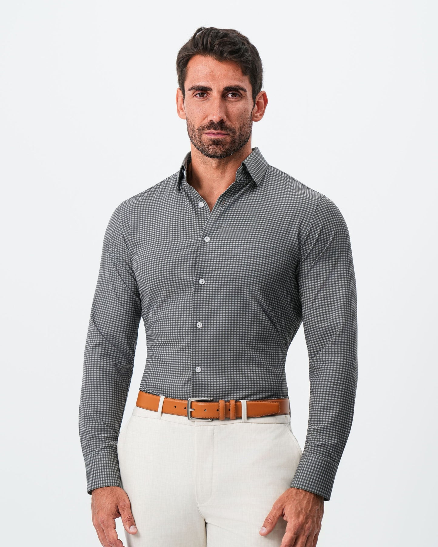 "The Matty" Dark Green & Light Blue Mini Check