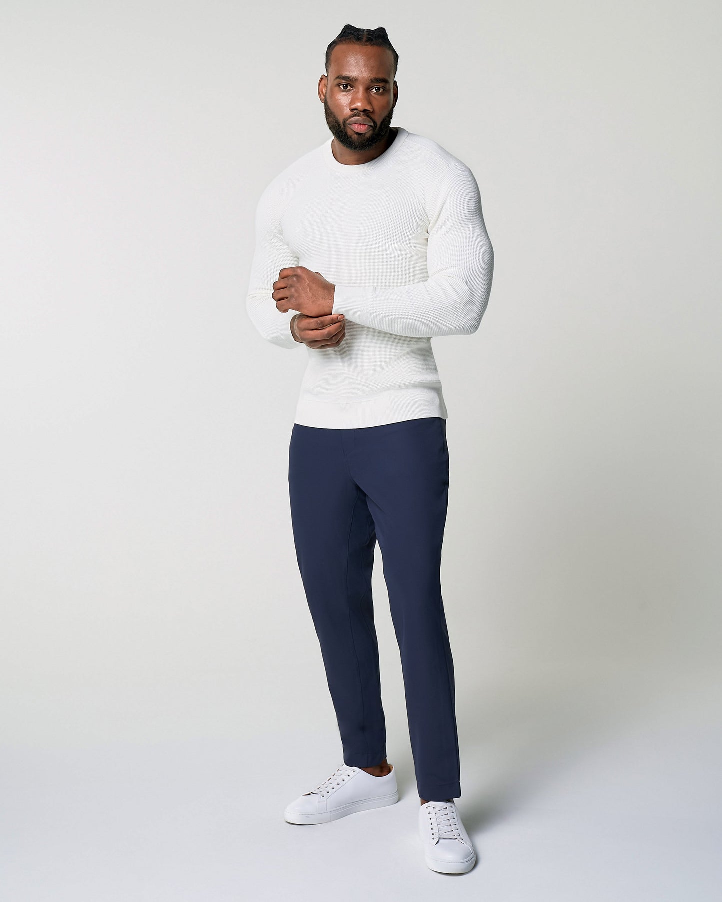 Heavy Knit Crewneck - Cream