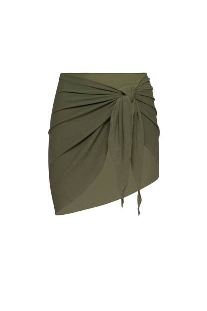 Swim Sarong | Crispy Darkest Olive