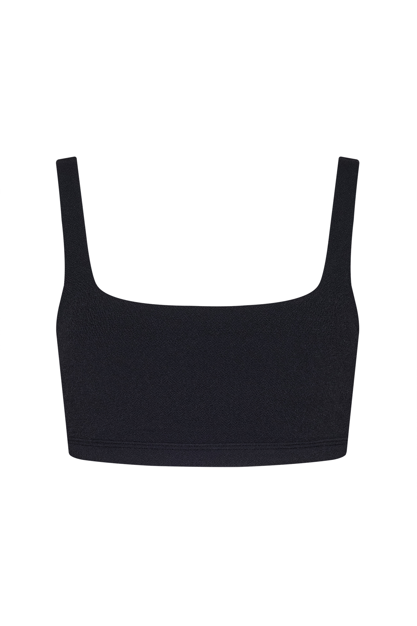 Square Neck Bikini Top | Crispy Black