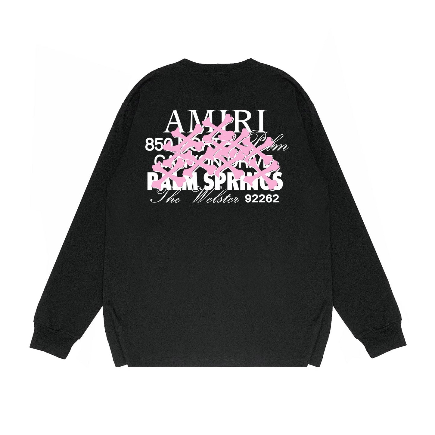 Amiri Long Sleeved Shirt Printed Trendy Pure Cotton