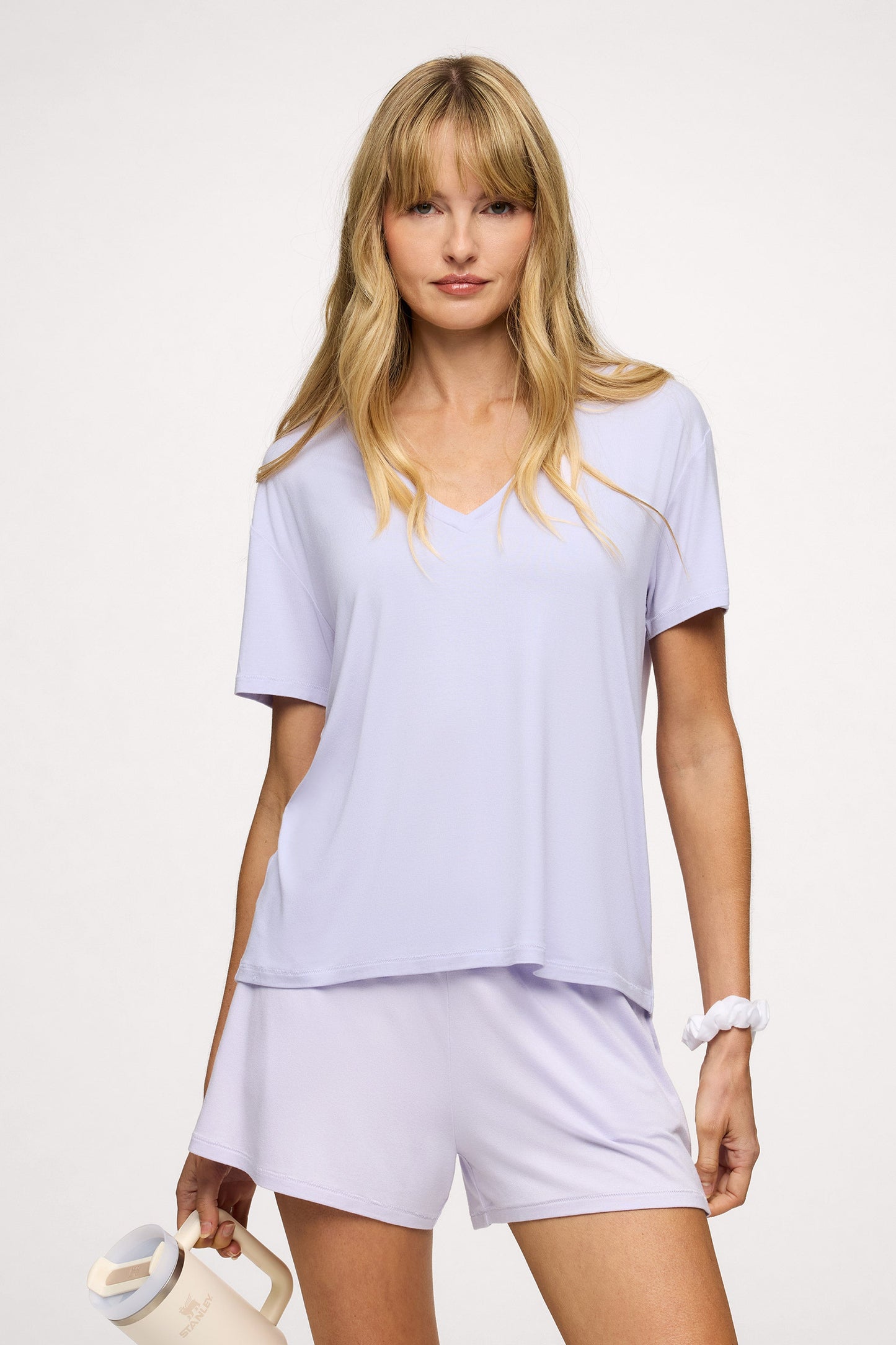 V-Neck Pajama Tee | Lilac