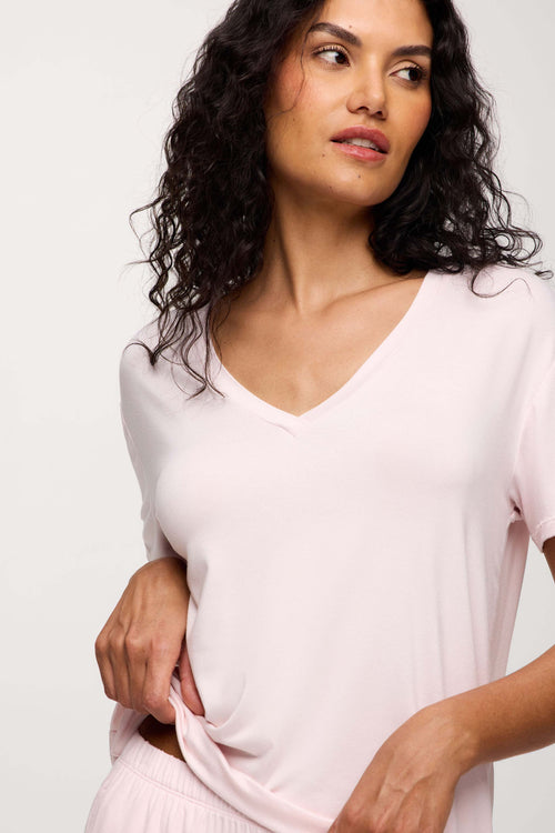 V-Neck Pajama Tee | Makeup