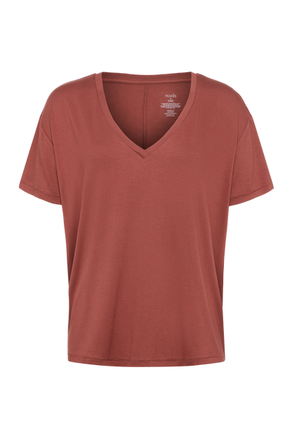 V-Neck Pajama Tee | Mauve