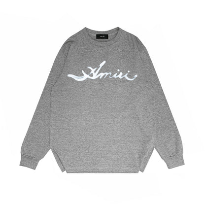 Amiri Long Sleeved Shirt Printed Trendy Pure Cotton