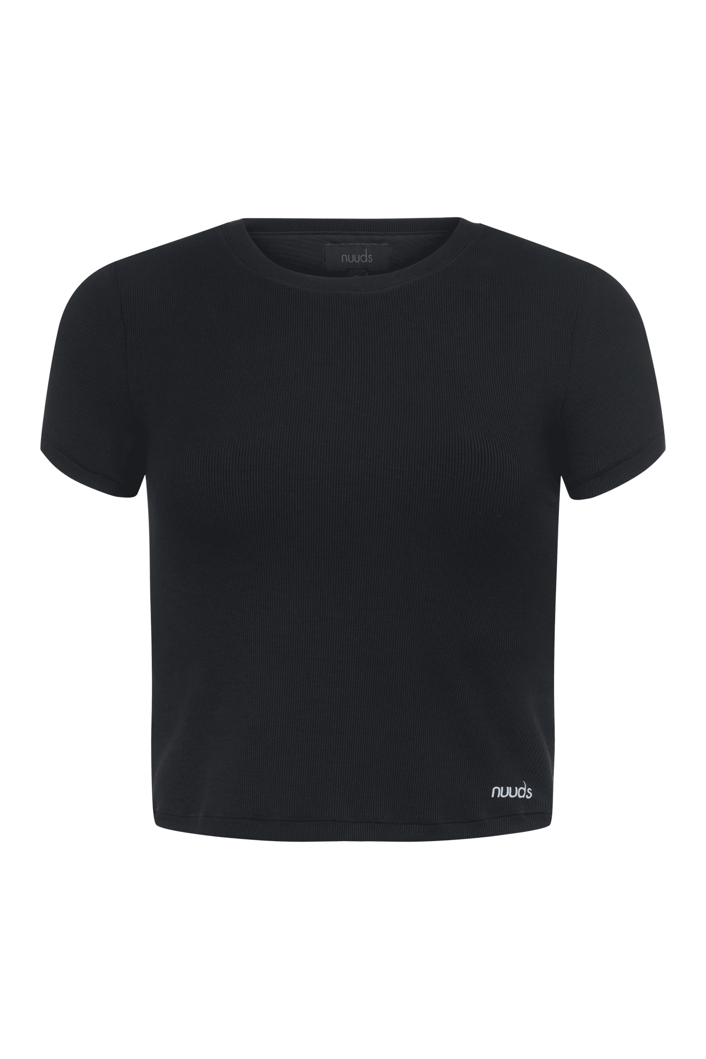 Sporty Rib Bra Tee | Black